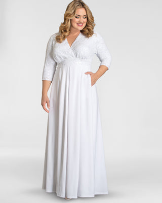 Starlight Sequined Wedding Gown in Ivory