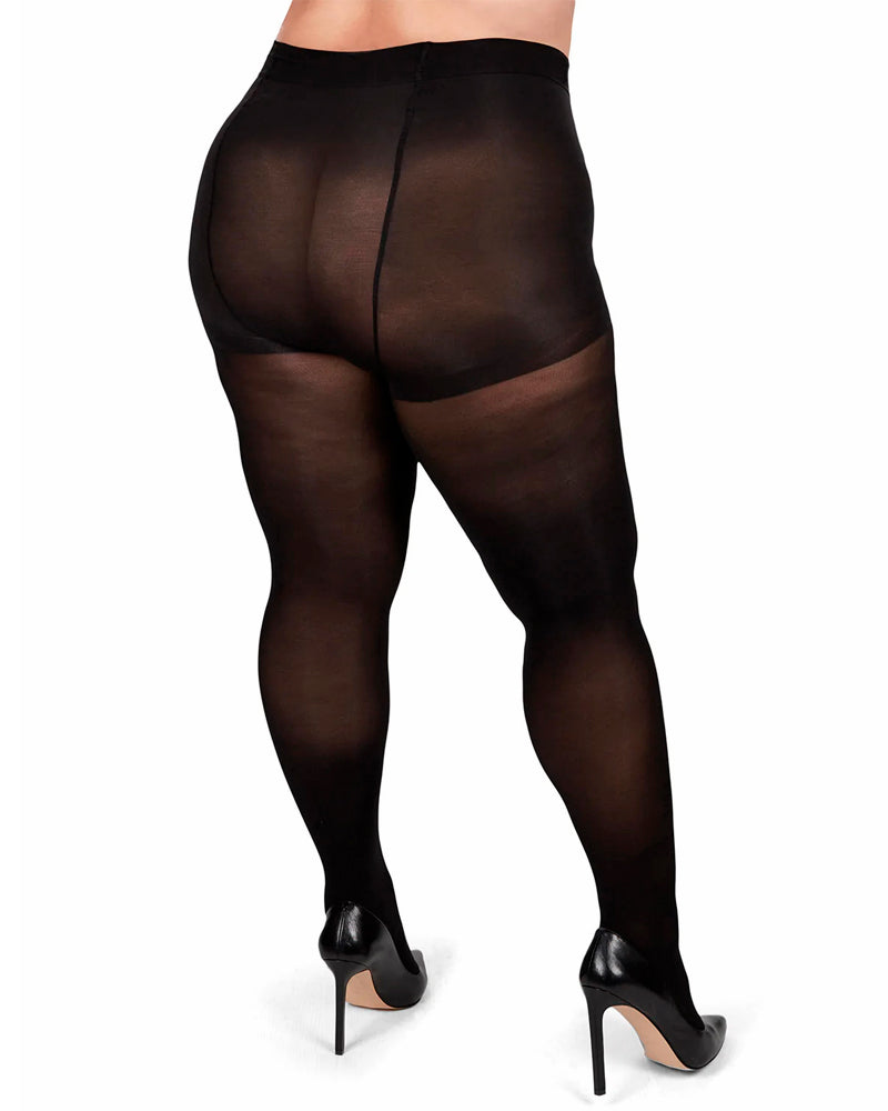 Microfiber Opaque Control Top Tights - Final Sale – Kiyonna