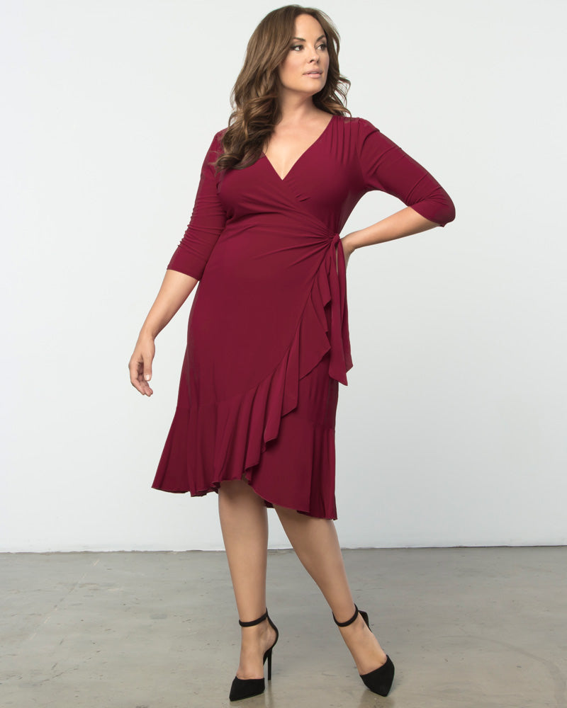 Plus Size Dresses Whimsy Wrap Dress Sale Kiyonna