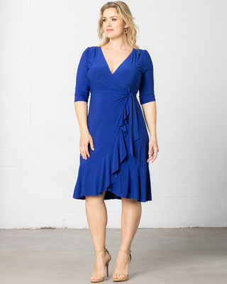 Whimsy Wrap Dress - Sale! in Cobalt Blue