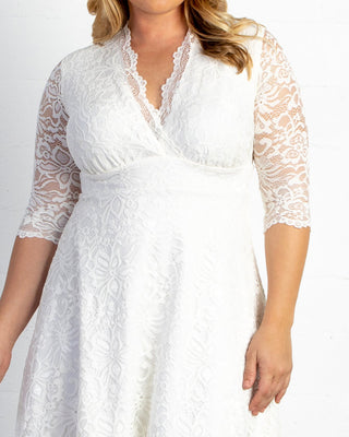 Bella Lace Dress  in Ivory