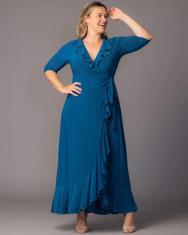 lavoni maxi dress ramona blue Runaway The Label Lavoni Maxi Dress Ramona Blue size XS