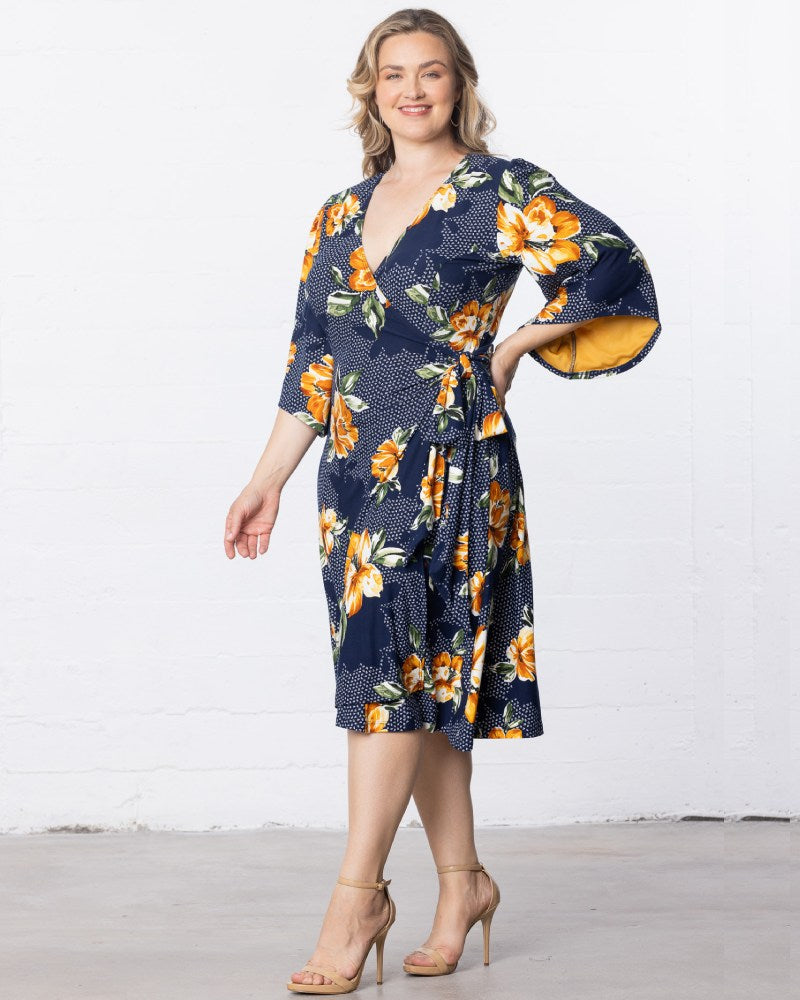 Gemini Wrap Dress - Plus Multi / 5X Gemini Wrap Dress - Plus Multi / 5X