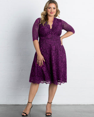 Mademoiselle Lace Cocktail Dress in Berry Bliss