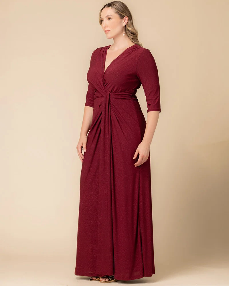 Kiyonna Women's Plus Size Romanced by Moonlight Long Gown, 0X Kiyonna Women's Plus Size Romanced by Moonlight Long Gown, 0X