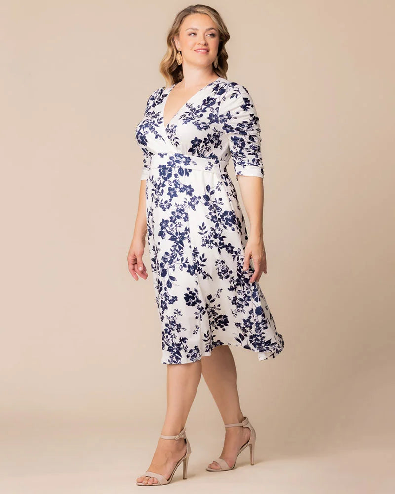 Kiyonna Women's Plus Size Gabriella Dress, Ivory, 3X Kiyonna Women's Plus Size Gabriella Dress, Ivory, 3X