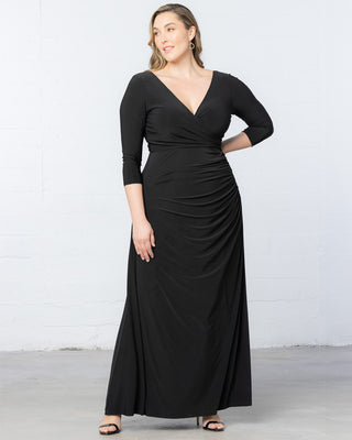 Gala Glam Evening Gown in Onyx