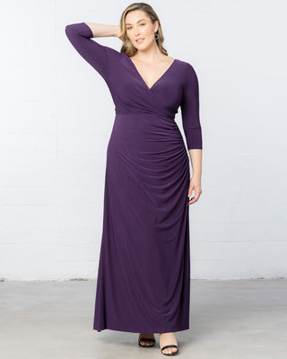 Gala Glam Evening Gown in Imperial Plum