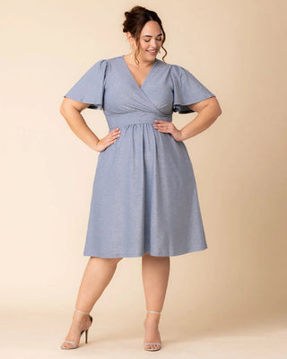 Crystal Cove Cocktail Midi Dress in Celestial Sparkle