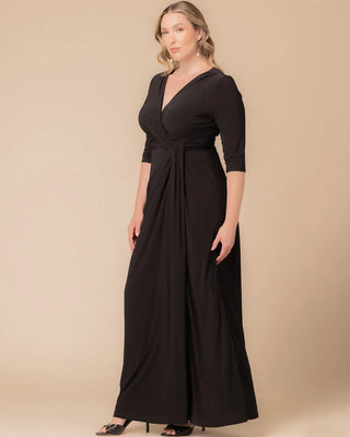 Evening Romance Gown in Black Noir