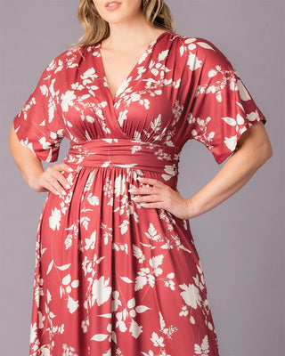 Vienna Maxi Dress in Red Blooms