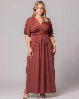 Vienna Maxi Dress in Terracotta 