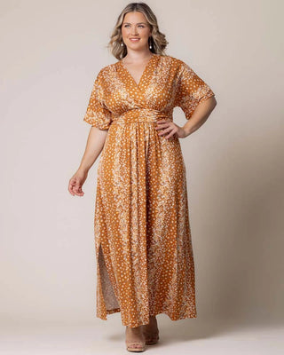 Vienna Maxi Dress in Amber Floral Falls