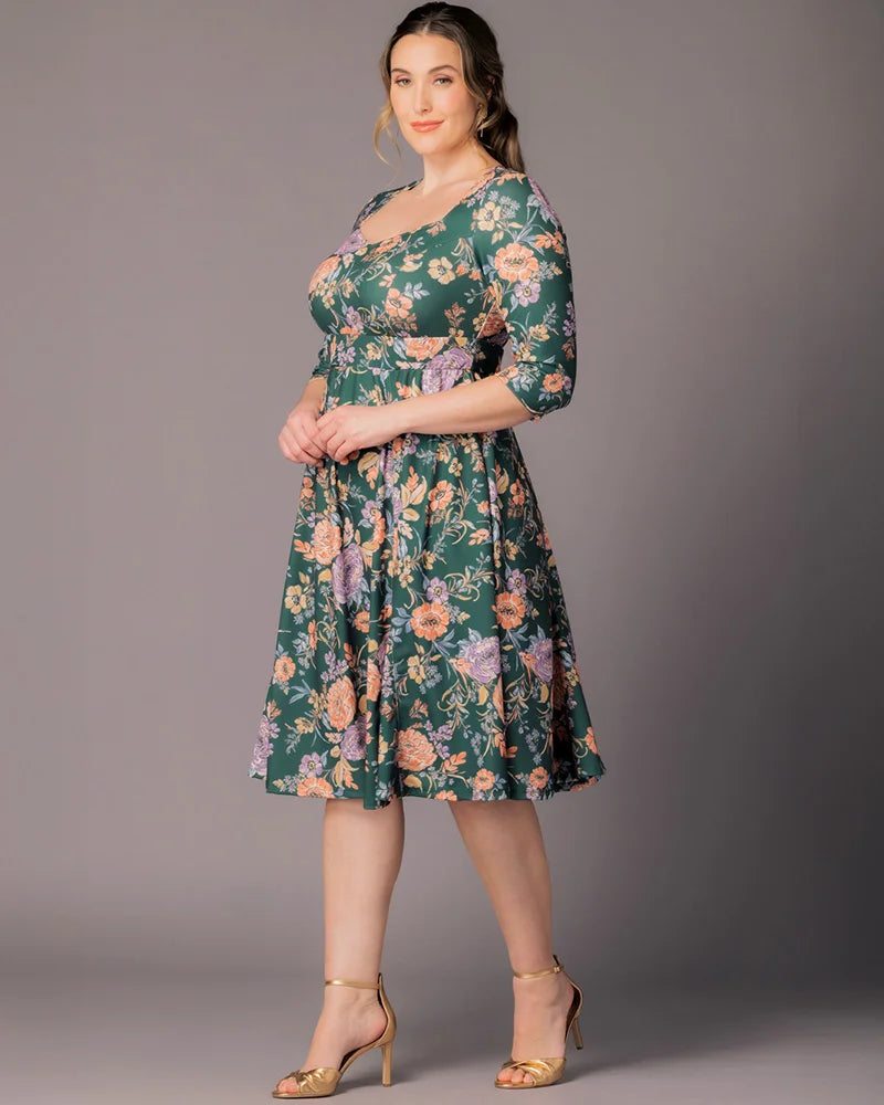 Plus Size Royal Sweetheart Cocktail Dress - Kiyonna Plus Size Royal Sweetheart Cocktail Dress - Kiyonna
