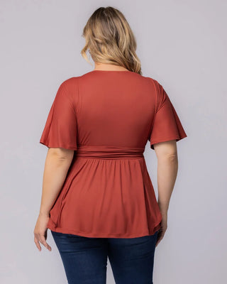 Promenade Top in Terracotta