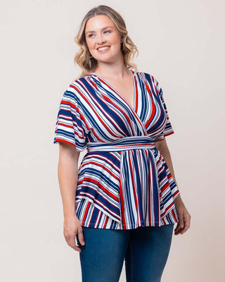 Boulevard Striped Top in Liberty Stripes