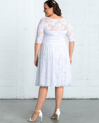 Aurora Lace Dress  in White