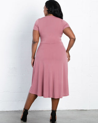 Harper Party Dress in Mauve