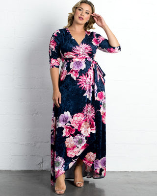 Cara Velvet Wrap Dress - Sale!