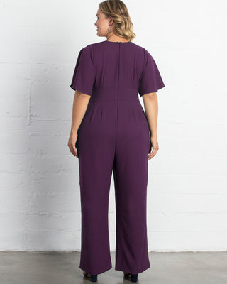 Charisma Crepe Jumpsuit  in Majestic Purple