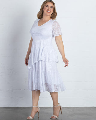Harmony Lace Dress  in Pearl