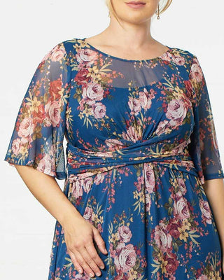 Katarina Mesh Dress  in French Florals