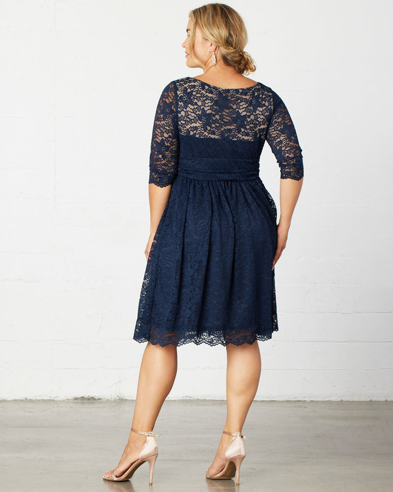 Kiyonna Luna Lace Dress - Indigo Blue Kiyonna Luna Lace Dress - Indigo Blue