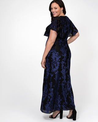 Parisian Dream Evening Gown  in Blue/Navy