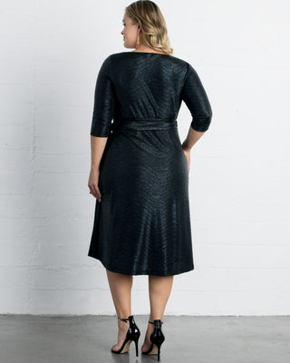 Socialite Sweetheart Dress in Black Shimmer