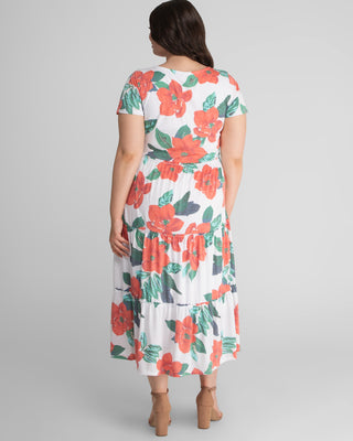 Tara Floral Plus Size Maxi Dress - Sale!