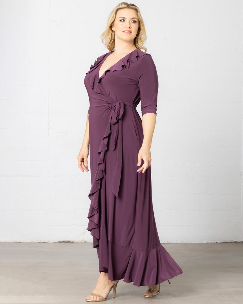 Plus Maxi Dress Dresses Size | Maxi Plus Kiyonna Size Wrap