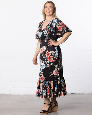 Madrid Maxi Maxi Dress in Moody Meadow Print