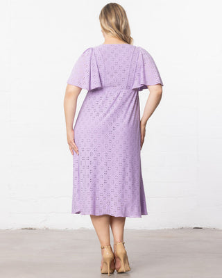 Lucy Eyelet Maxi Dress in Lilac