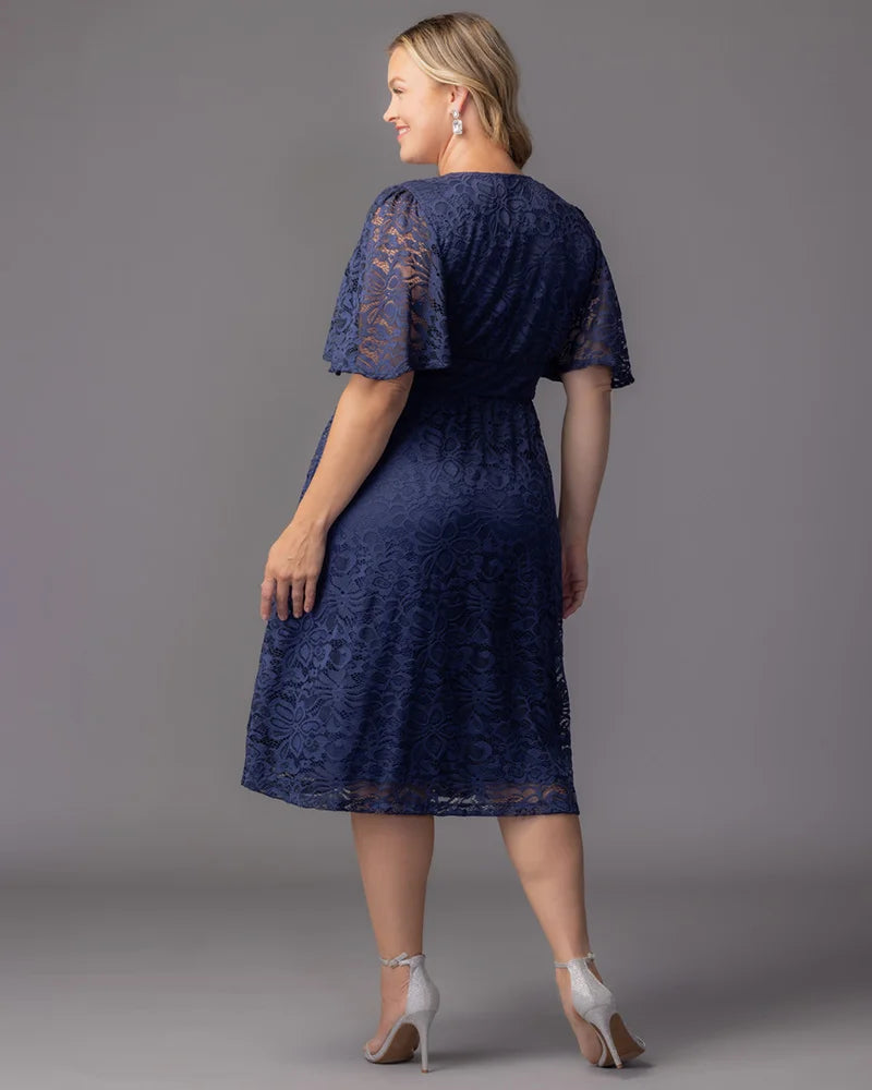 kiyonna cocktail dress Kiyonna Plus Size Fable Lace Cocktail Dress