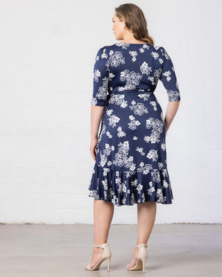 Flirty Flounce Wrap Dress  in Heavenly Blooms