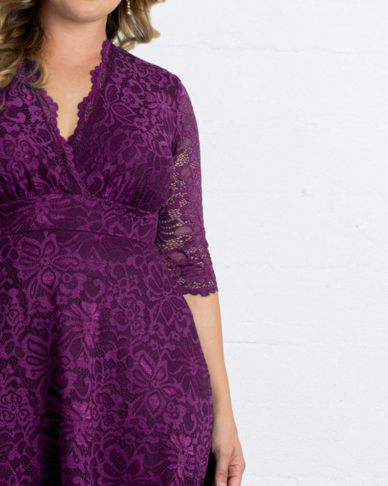 Plus Size Special Occasion Mademoiselle Lace Cocktail Dress