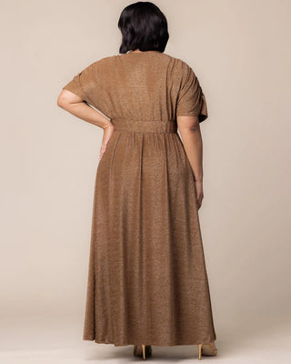 Geneva Evening Gown in Mocha Sparkle