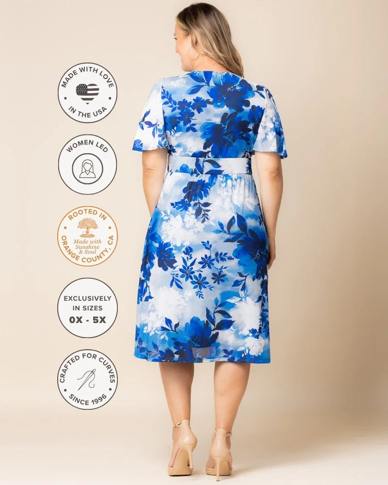 Kiyonna Plus Size Margot Mesh Cocktail Dress