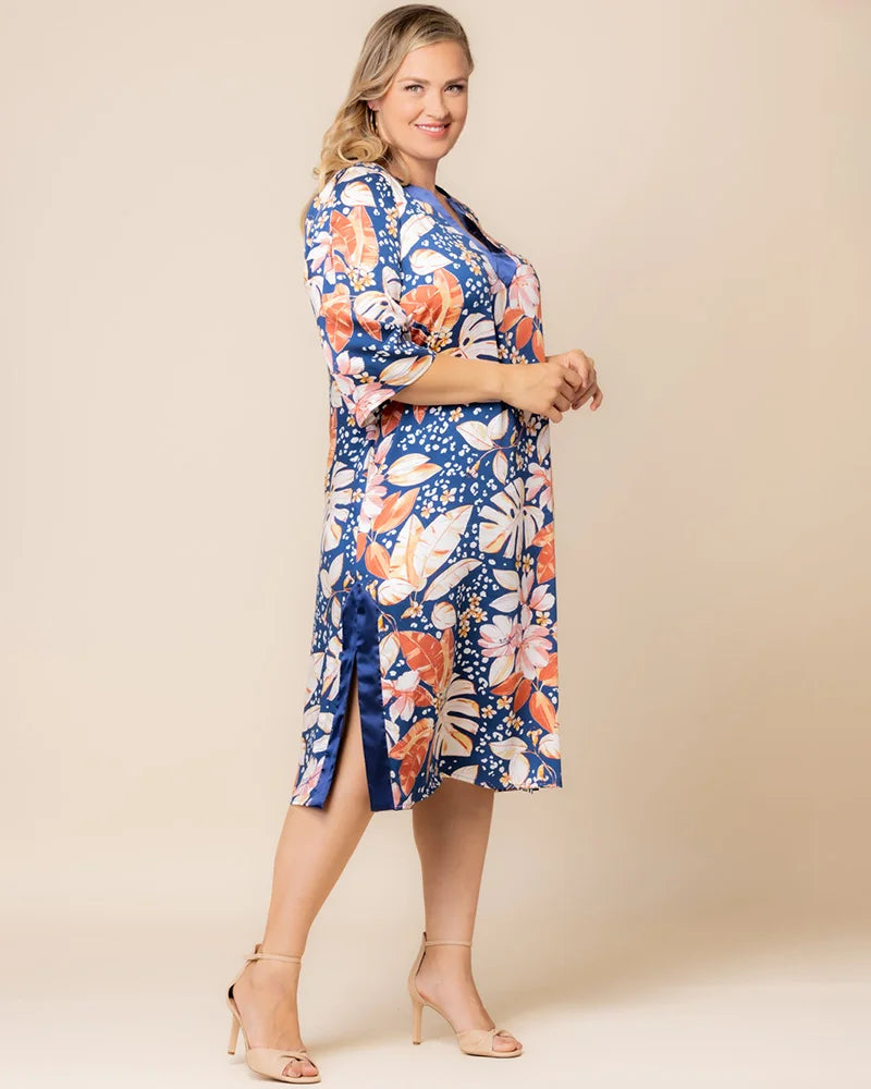 midi kaftan dresses FR-4 Blue Teal Kaftan, Midi Dress, Tunic Beach Wear, Lounge Wear, Beach Wear Tunic, Summer Dress, Resort Wear, Resort Marlene Kaftan L / Off