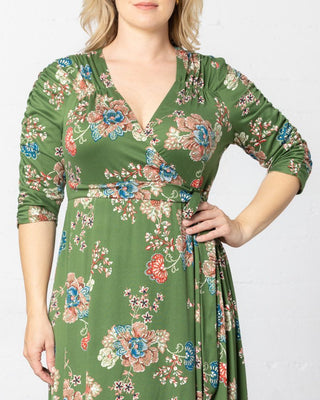 Meadow Dream Maxi Dress  in Olive Floral Print