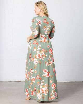 Meadow Dream Maxi Dress  in Sage Garden Print