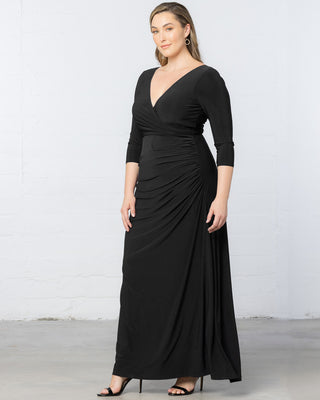 Gala Glam Evening Gown in Onyx