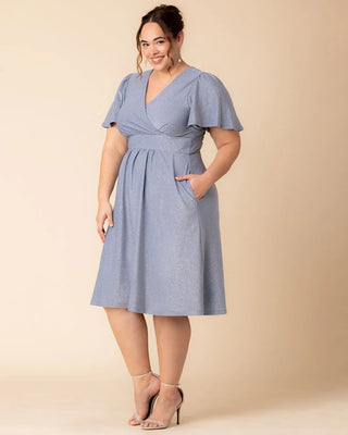 Crystal Cove Cocktail Midi Dress in Celestial Sparkle
