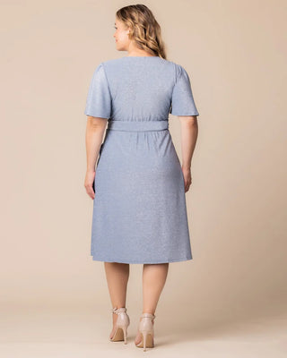 Crystal Cove Cocktail Midi Dress in Celestial Sparkle