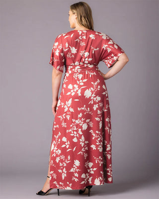 Vienna Maxi Dress in Red Blooms