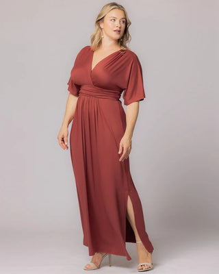 Vienna Maxi Dress in Terracotta 