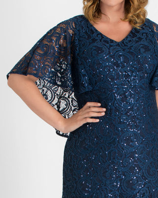 Celestial Cape Sleeve Gown - Sale!
