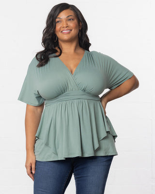 Promenade Top - Sale! in Thyme