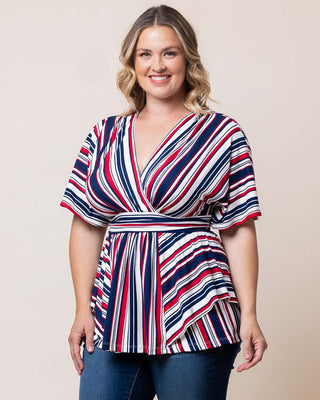 Boulevard Striped Top in Liberty Stripes