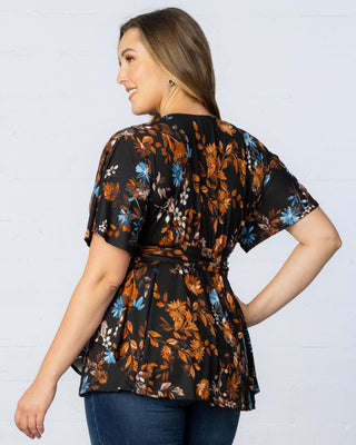 Encore Print Top in Midnight Asters